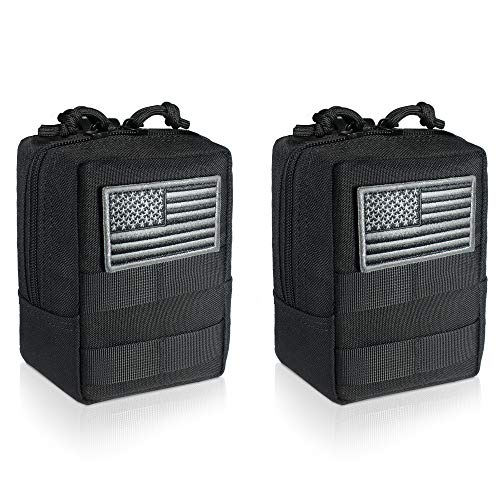 Wynex 2 Pack Molle Pouches, Tactical Edc Utility Pouch Compact Water Resistant Organizer Small Gear Gadget For Military Backpack #TOP18
