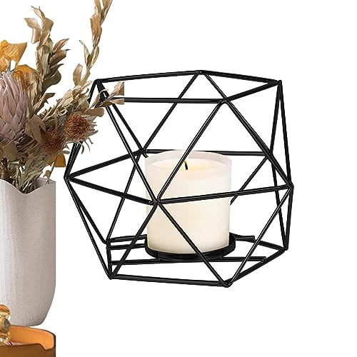 Centros de mesa geométricos para boda, portavelas votivos de boda, soporte para velas votivas, decoración de mesa de comedor, centros de mesa de velas para sala de estar, boda, regalos de inauguración