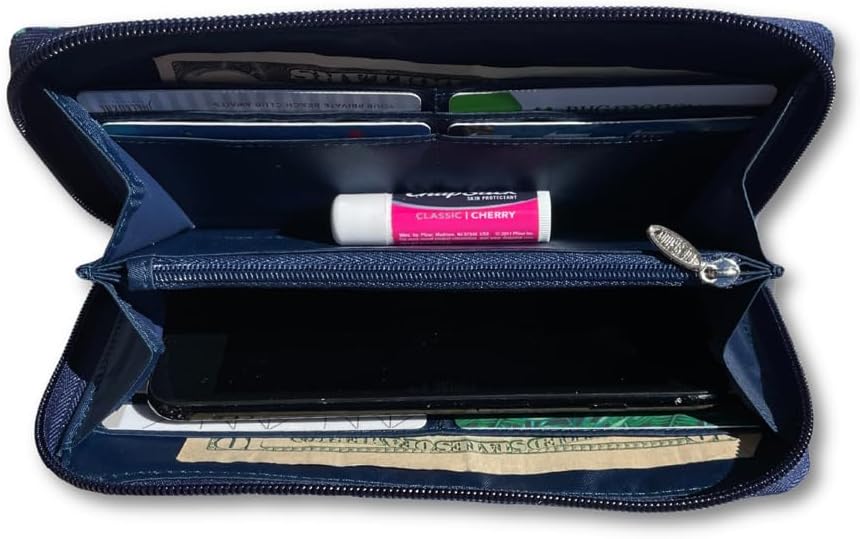 Big Skinny Women's Panther Clutch Slim Wallet, Birdsong - Image 3