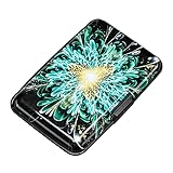Elfish Mini RFID Aluminum Wallet Credit Cards Holder Business Card Case Metal ID Case for Men Women...