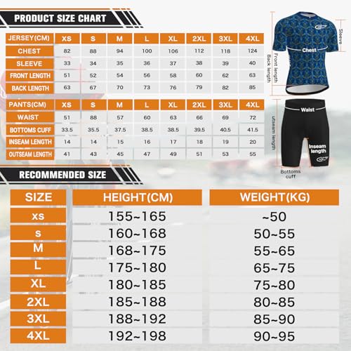Męska koszulka kolarska, 9D wyściełany kombinezon triathlonowy, oddychający i szybkoschnący jednoczęściowy kombinezon z krótkim rękawem do treningu rowerowego, Kolor-01-B, L