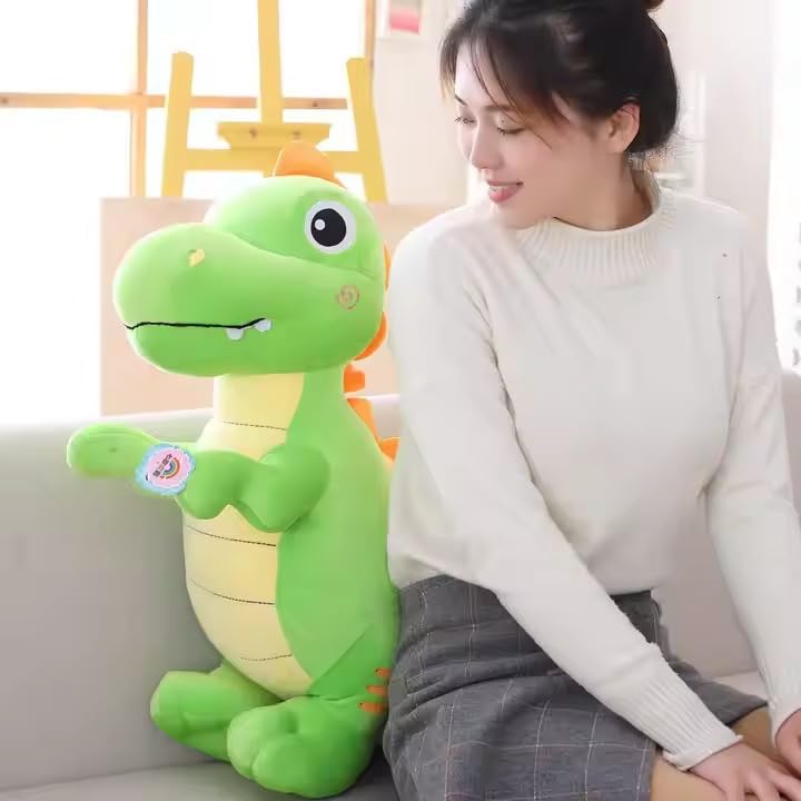 Image of ZEXSAZONE Toy Cute Dinosaur Green 35 cm | Plushie Soft Toys for Kids | Plush Soft Toys for Baby Boys and Girls Kids - Teddy |