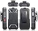 Holster for Sonim XP5s, Nakedcellphone Black [Rotating/Ratchet] Belt Clip Case [with Kickstand] for Sonim XP5s Phone (XP5800)