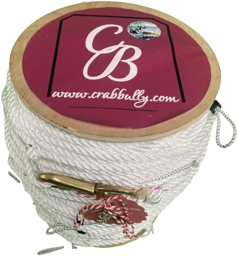 Trotlines Have Snoods that are 1/8" (Best for Chicken Necks) or 3/16" Snoods (Best for Clam Bags. The Snood spacing on These Lines are 6' Apart. Custom Builds can be Made!