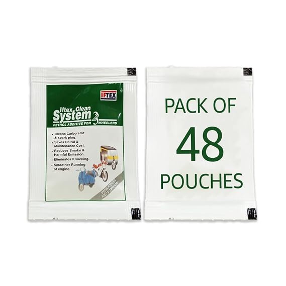 IFTEX Clean System 2/3 e20 Fuel Additive 5ml X 48 Pouches for All ...