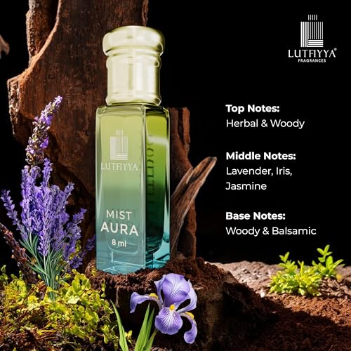 Image of Non-Alcoholic Attar Roll-On Perfume Oil (Pack of 2, 8ml Each) | Great Chief & Mist Aura | Long Lasting Floral Fragrance with Cardamom, Patchouli, Vanilla, Lavender & Jasmine | For Men & Women