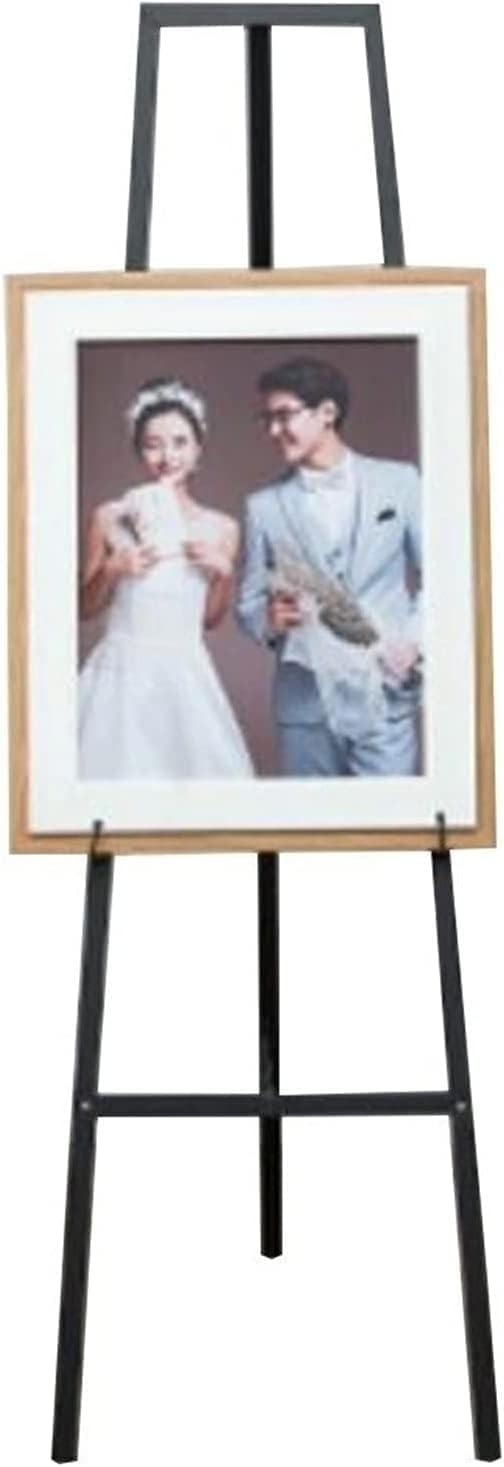 Club Floor-Stand Poster Holder, Accessory Shop Iron Decorative Painting Display Stand, Balcony Retro Oil Painting Easel Durable (Color : White, Size : 150 cm) (Gold 150 cm)