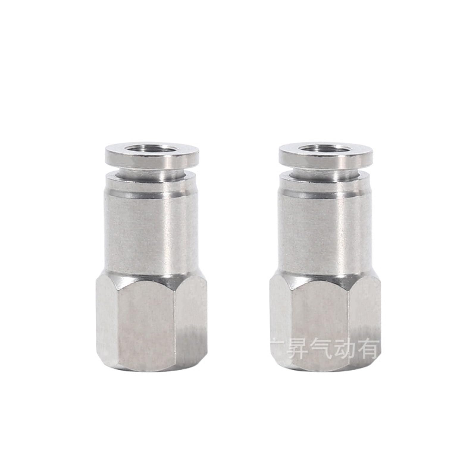Conector rápido neumático PCF de rosca interna y acople recto para tubo