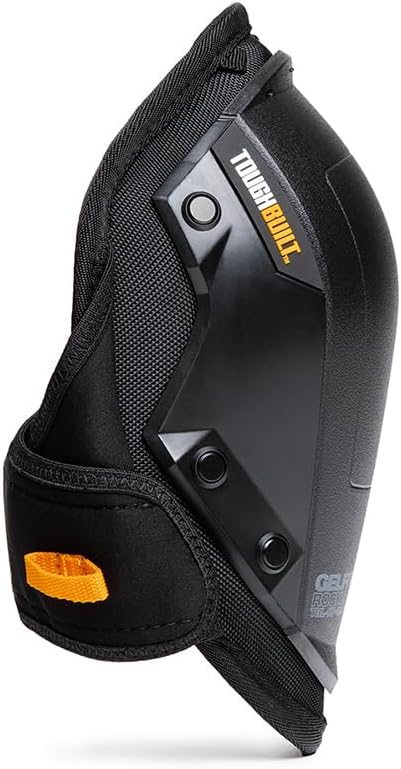 ToughBuilt – GelFit Rocker Knee Pads, Professional Gel Cushion Kneepads with EVA Foam Comfort Layer, Rocker-Style Shell Smooth Mobility, Adjustable Straps Heavy-Duty Jobsite Protection (TBL-KP-G201-R)