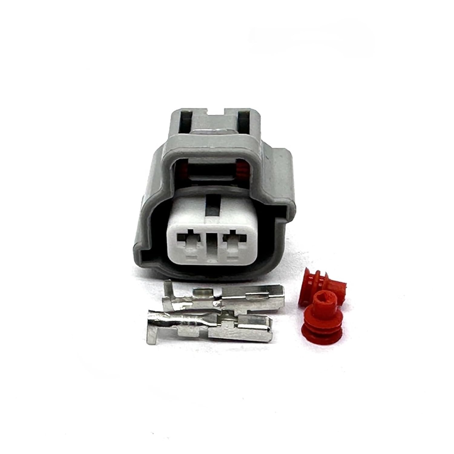 1/2 Pin Automotive 2.2 Mm Wiring Harness Plug Car Plug Turn Signal Connector 6189-0175 KLOOKY(Brown,5 Sets)