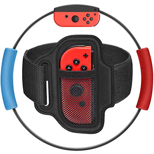 Ring-Con Grips and Leg Fixing Strap, Ring-Con Adventure Anti-Slip Grips Adjustable Leg Strap