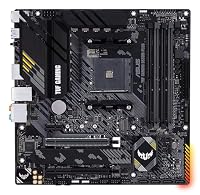 ASUS TUF Gaming B550M-Plus Gaming Mainboard Sockel AM4 (Micro ATX, Ryzen, PCIe 4.0, 2X M.2, 2Gbit/s Ethernet, SATA 6Gbit/s, USB 3.2 Gen 2 Typ-A/C, Aura Sync) – Ansicht 1