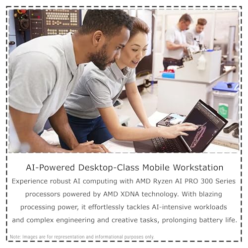 Image of Lenovo ThinkPad P14s Gen 6 Mobile Workstation, AMD Ryzen AI 9 HX PRO-370, 96 GB DDR5 RAM, 2 TB PCIe SSD, 14 inch WUXGA (1920x1200) IPS Display, AMD Radeon 890M, Backlit Keyboard, W11 Pro, Black