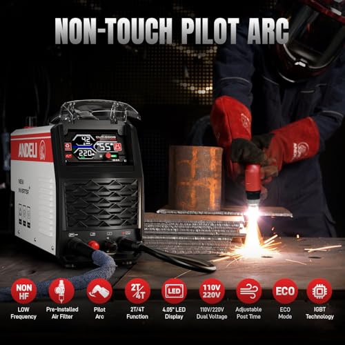 Image of ANDELI [ Non-HF] Plasma Cutter 55A，4-in-1 Pilot Arc，1 in Max Cut