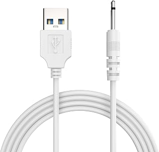 Sounce 2.5mm USB Power 80cm Charging Cable for Headphones, White