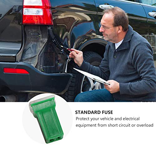 UKCOCO 10Pcs Fusíveis de Carro Sortido Kit de Substituição de Fusíveis Automotivos Tipo Lâmina 20A 3