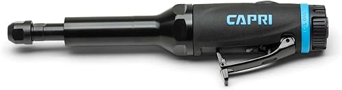 Capri Tools Molinillo de troquel recto Air de 1/4 pulg. 1 HP, cuello extra largo de 5.5 pulgadas