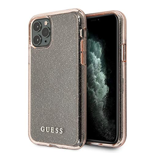 Guess Coque pailletée GUHCN58PCGLPI pour iPhone 11 Pro Rose