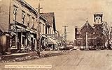 Richford Vermont Main Street, Catholic Church, Dry Goods Store PC U1882