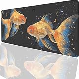 Tappetino per Mouse XXL 600x300x3mm Tappetino Mouse Gaming Grande, Mousepad con Base in Gomma Antiscivolo, Tappeto per Tavolo da Gaming Mat e Tastiera, Accessori PC Pescare PjY15384 N-U