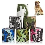【Widely Use】：Las vendas elásticas proporcionan un excelente soporte para la protección deportiva humana y animal, primeros auxilios, dedos, tobillos, muñecas, codos, rodillas, pies, etc. para promover la curación de heridas.