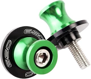 M8 8MM Motocicleta Juego Diábolos Aluminio para Z650 2017-2020 Verde