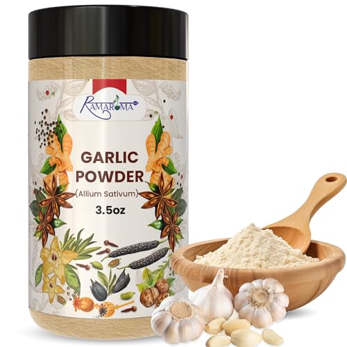 Garlic Powder 100 GRM, Pure A-Grade Organic Garlic, Perfect Seasoning for Vegetables, Grilled Meats, Salads, Dressings With Garlic Flavor