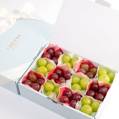 TOBIFRU フルーツ宝石箱 シャインマスカット & 紫苑(しえん) フルーツ詰め合わせ 果物 ギフト 御祝 御見舞 内祝 誕生日 入学祝 卒業祝 入社祝 御供 プレゼント お供え 冬ギフト お歳暮 のし対応