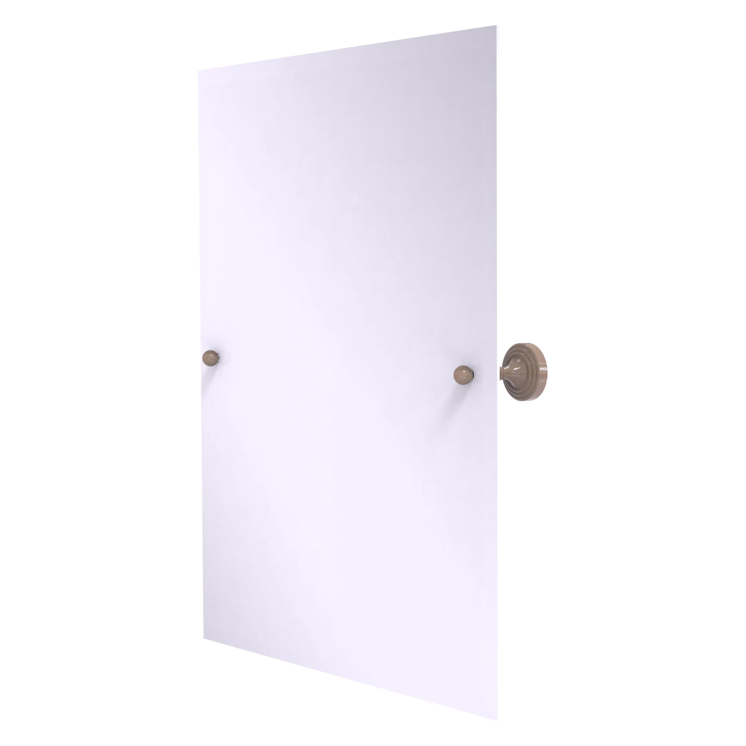 Allied Brass SG-92-SHB Sag Harbor Collection Frameless Rectangular Tilt Mirror with Beveled Edge, Shaded Beige