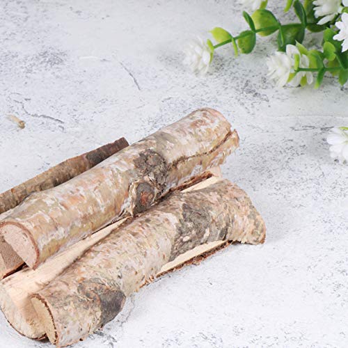 Kesyoo 8 Pcs Christmas Birch Logs Craft Centerpieces Decorative Dry Wooden Sticks Arts Photo Props Centerpieces Decoration #TOP3