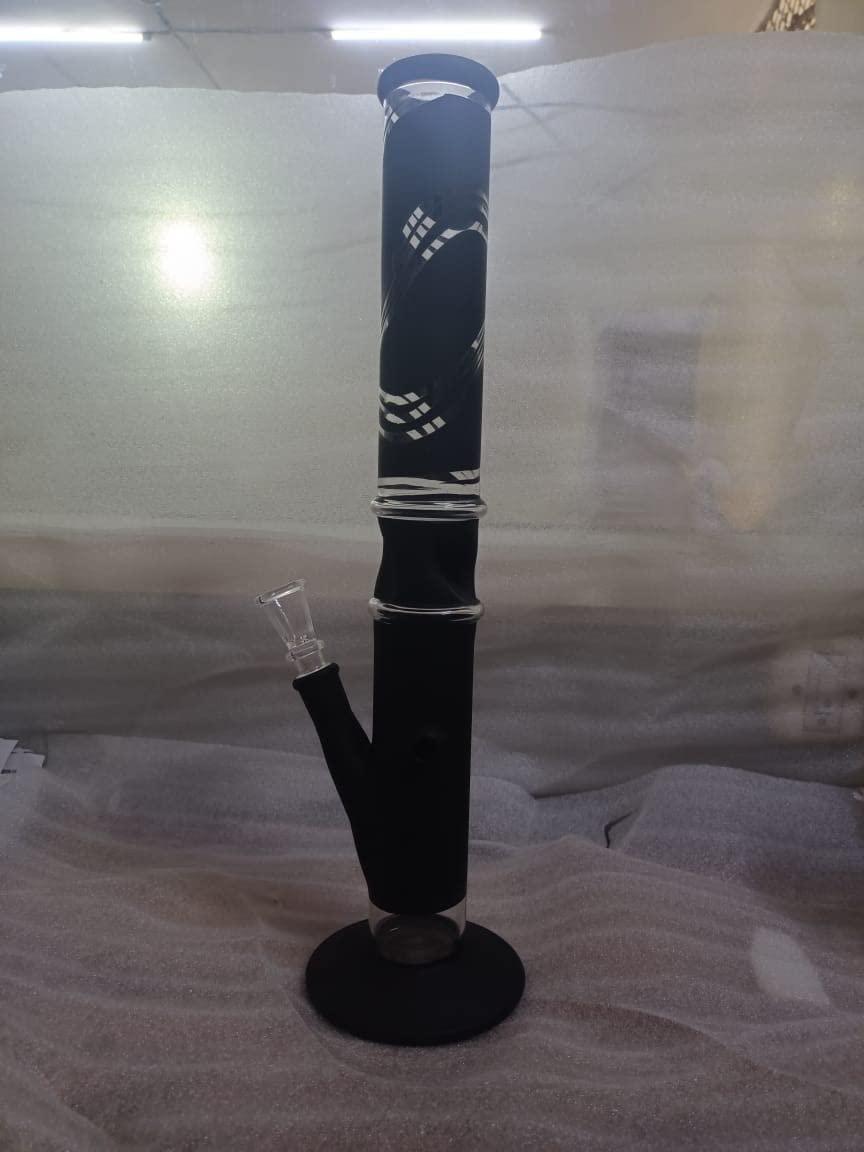 Buy Metier Bongs 16 Inch Black Glass Smoking Ice Bong with Shooter