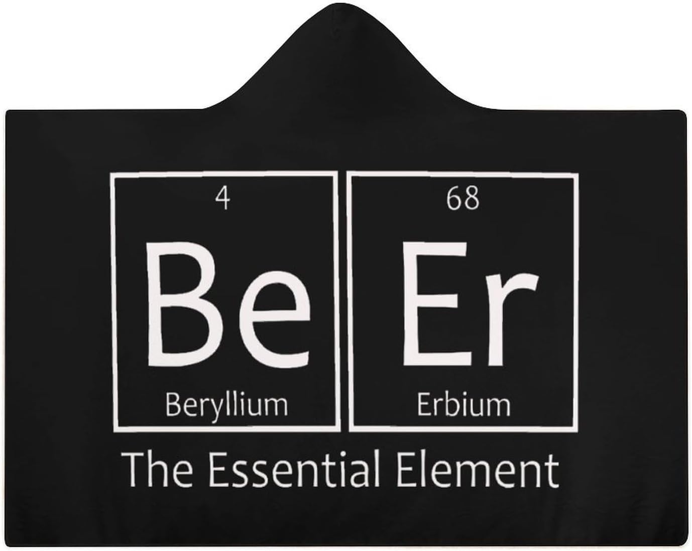 Beer The Essential Elements Fashion Wearable Blanket Hoodie Fleece Throw Cloak Robe Unisex