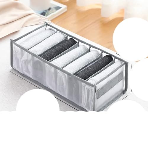 Organizador de sujetadores Organizadores de cajones para armarios de ropa Calcetín Separador de cosas pequeñas Cajas de almacenamiento Armario Almacenamiento Organización-mango 7girds Cover