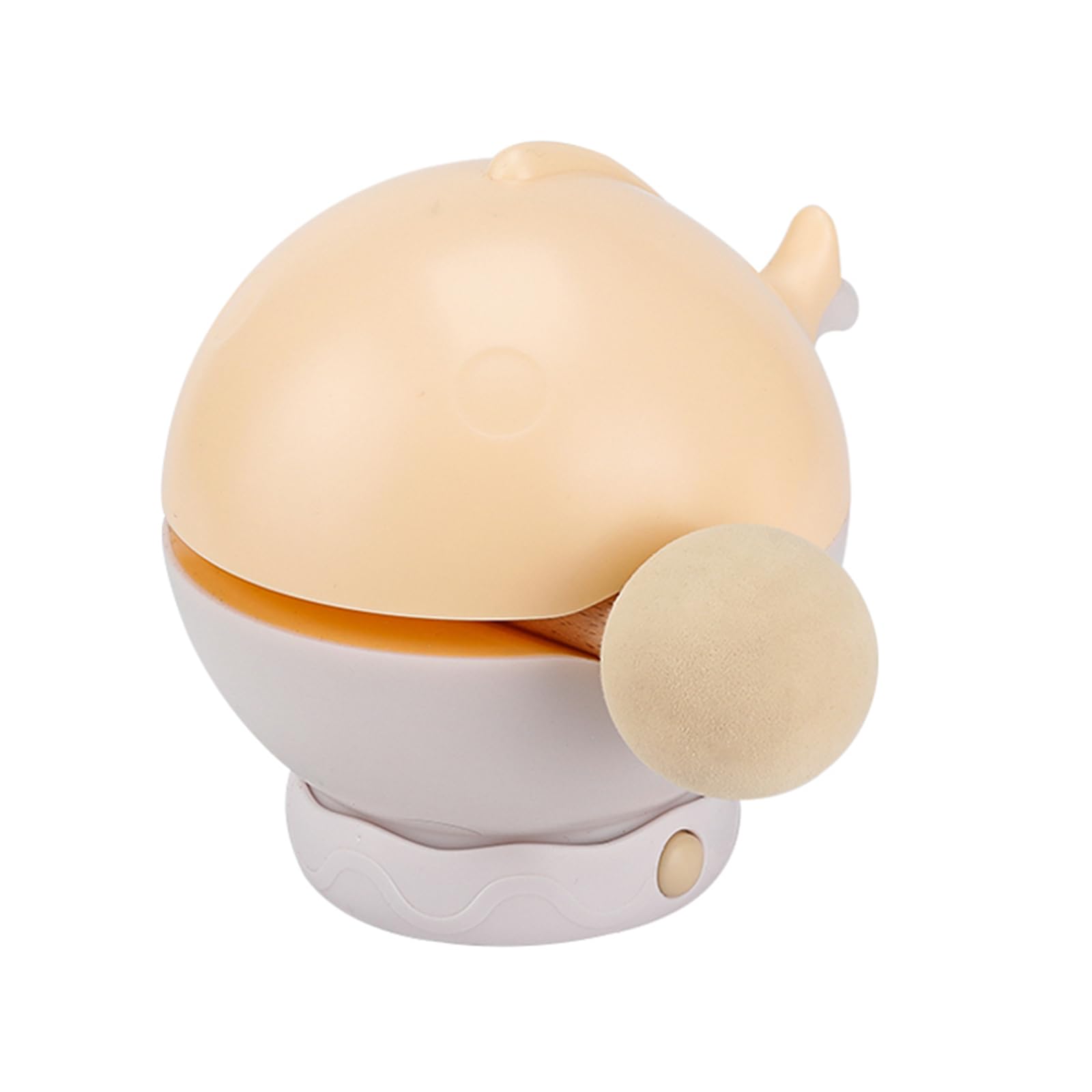 Kelisdi Wooden Fish Night Light Rechargeable Bedsides Lamp for Kids Stress Relief 3 Adjustable Brightness Levels Ambients Lighting Portable Night Light
