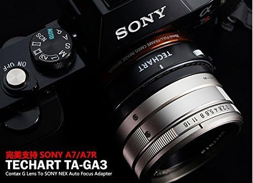 Techart Auto Focus Lens Adapter 3rd Designed for Contax G Lens to Sony E NEX A7III, a7RIII, a9, a7RII, a7M2, a7M3, a7II, a7S, a7R, a7, a6500, a6300