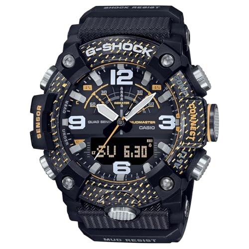 �J�V�I G-Shock GGB100Y-1 �}�b�h�}�X�^�[ BLE �J�[�{�� �N�A�b�h�Z���T�[�A�C�G���[/�u���b�N