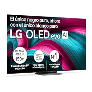 LG OLED83C54LA – TV 83″, OLED EVO 4K, Smart TV AI C5, WebOS 25, Super Upscaling, Dolby Vision y Dolby Atmos, AMD FreeSync, Alexa/Google Assistant, Negro