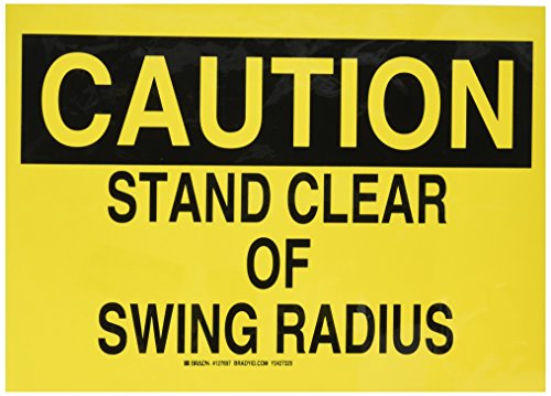 Panneau de signalisation rigide Brady 127697 noir et jaune pour machine