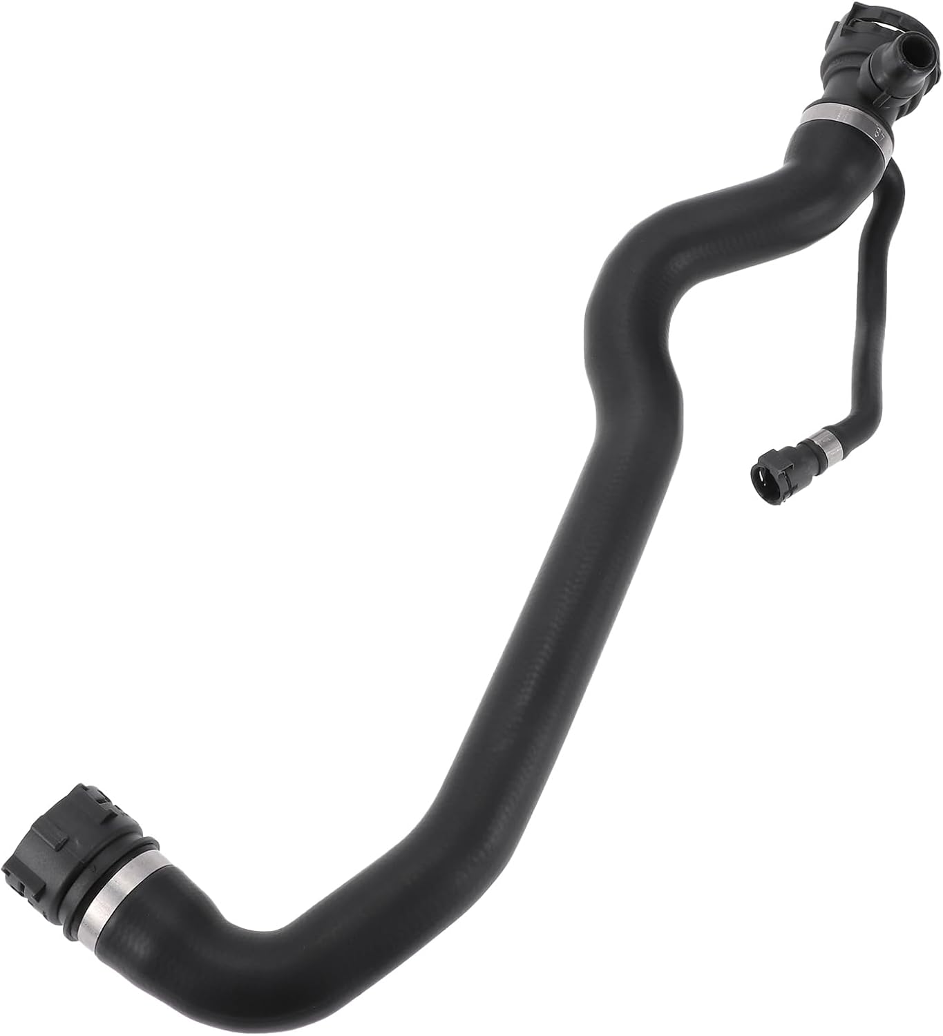 1 Pcs Radiator Hose for BMW 5 F10 518d Saloon Diesel 2013-2016 RWD Good Sealing Rubber Black Upper Coolant Water Hose