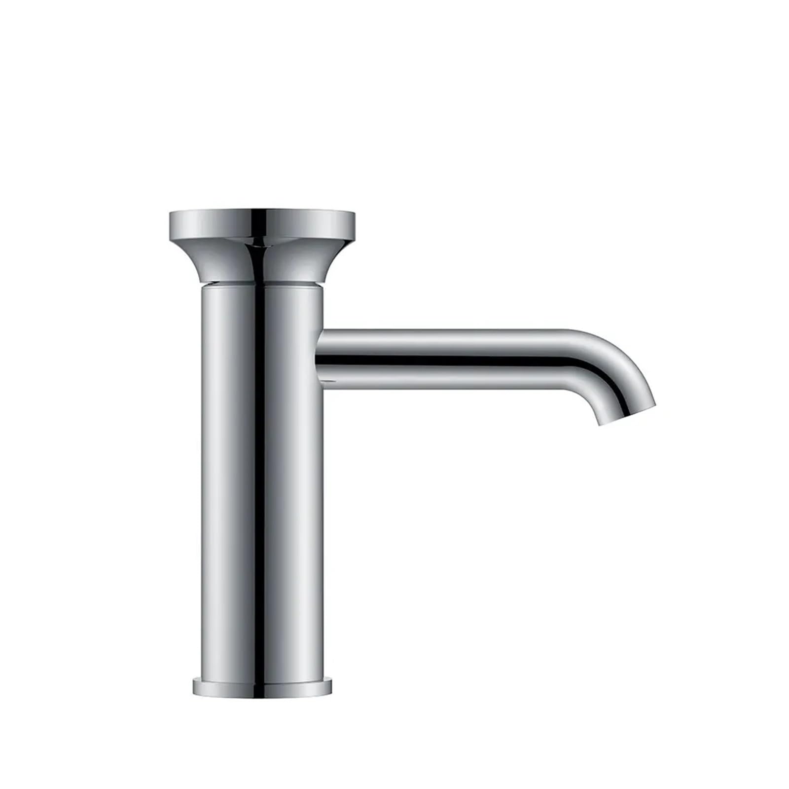 Robinet de lavabo de salle de bains mitigeur eau chaude et froide en laiton chromé G1/2