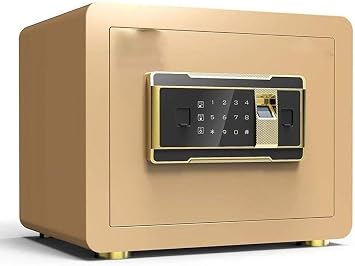 Fingerprint Security Gun Safe Lockbox Cabinet Heavy Duty Steel Coin Safe Home Combination Safe