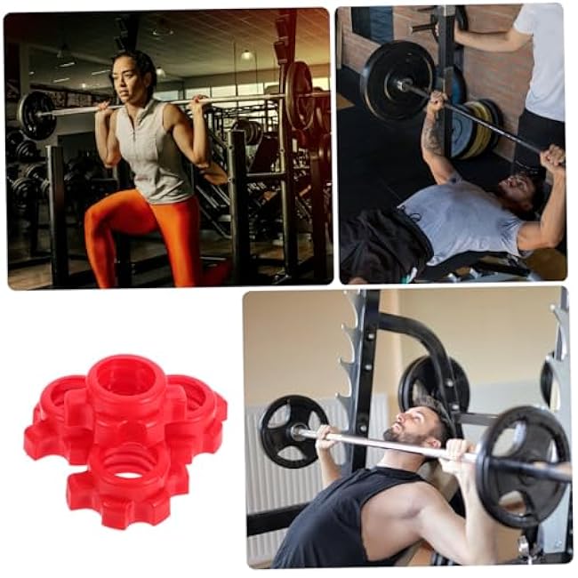 4pcs Dumbbell Bar Nut Barbells Spin Screw Clamp Fitness Equipment Accessories