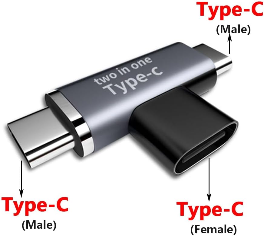 1-10PCS 2 in 1 USB C Splitter USB Type C Female to Type-C Micro iOS Male Adapter Connector Dual USB 3.1 Type C Charger Converter - (Color: A, Package: 10 PCS)
