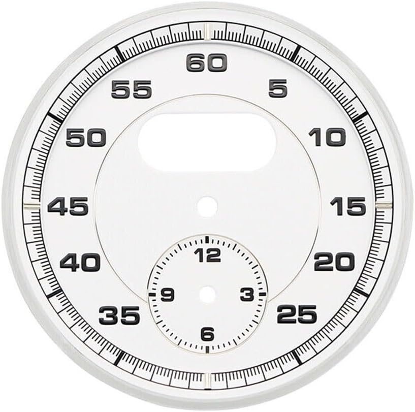 1Pcs White Car Dial Clock Decoration Dial Clock Gauge Chrono for 911 Carrera 991(2013-2019) for Porsche Automotive Accessories