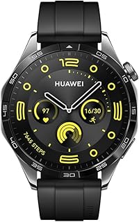 HUAWEI WATCH GT 4 Smart Watch for men women - Up to 2 Weeks Battery Life Fitness Tracker - Compatible with Android & iOS - Health Monitoring with Pulse Wave Analysis - GPS Integrated -Black