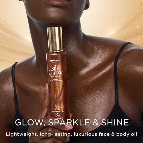 Absolute New York Silk Glow Body Oil Infused with Shea Butter, Coconut Oil, Vitamin E - Thumbnail 2