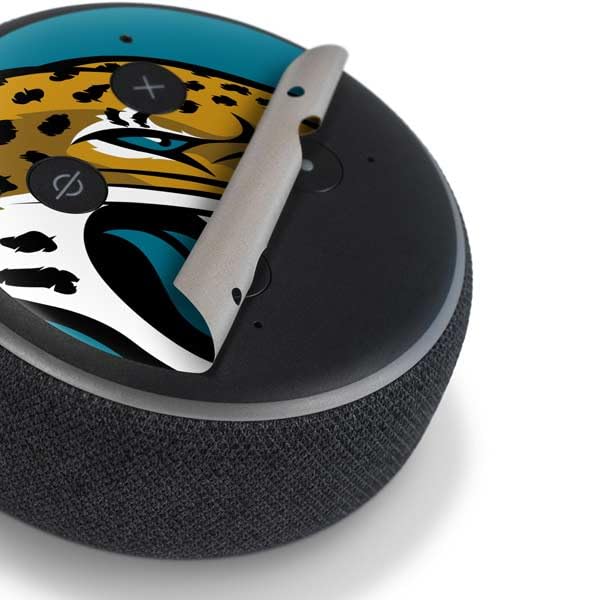 Skinit Decal Audio Skin Compatible with Amazon Echo Dot 3 - Officially Licensed NFL Jacksonville Jaguars Large Logo Design