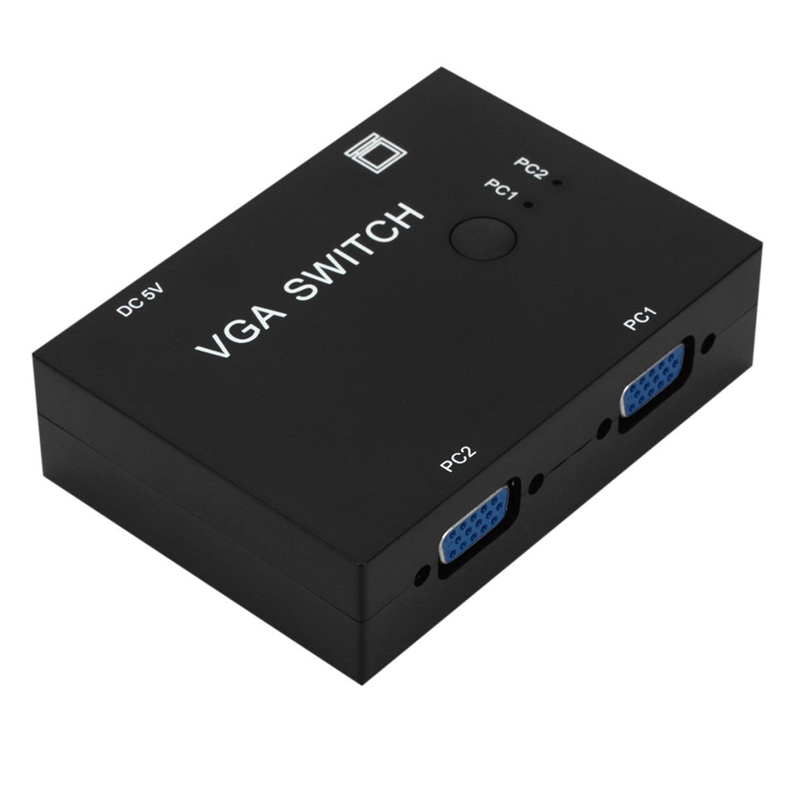 CUDTAPI 2 In 1 Out VGA Switch Splitter Port Video Converter Adapter 1080P Cable Switcher