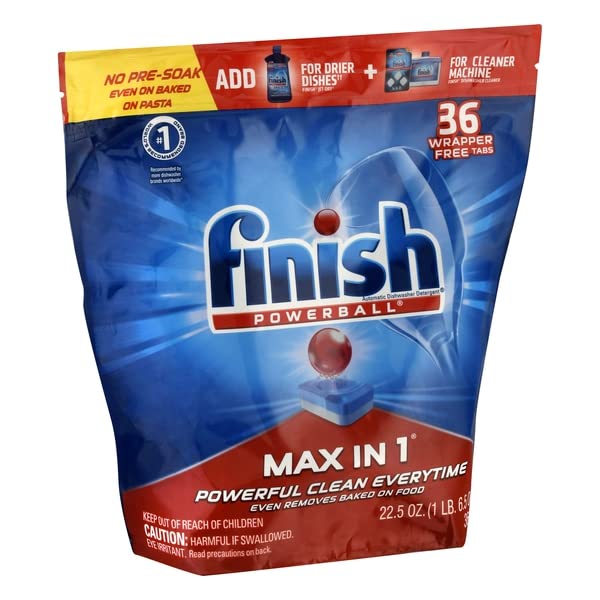 Finish, Automatic Dishwasher Detergent Max in Tablets, 36