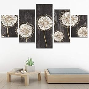 SIGNWIN 5 Panel Canvas Wall Art Modern Art...